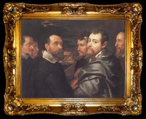 framed  Peter Paul Rubens Peter Paul and Pbilip Rubeens with their Friends or Mantuan Friendsship Portrait (mk01), ta009-2